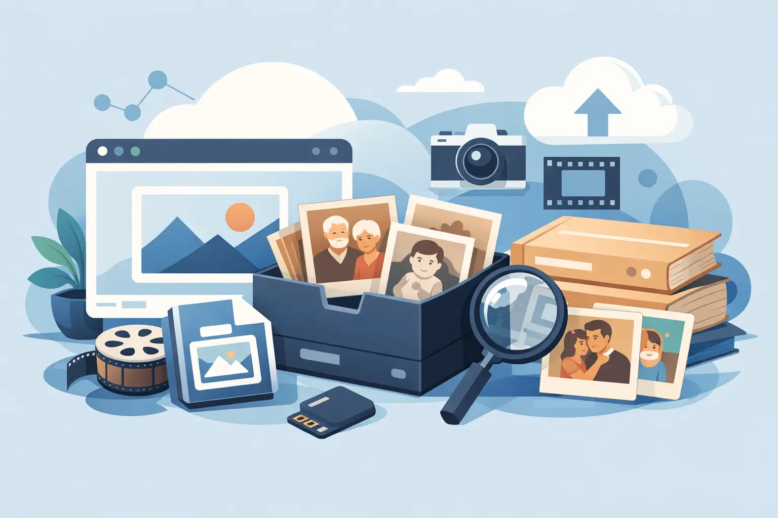 Family photograph saved as an archival TIFF file
